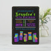 アーケードビデオゲームゲーマーバースデーパーティーの招待 招待状 (スタンド正面)