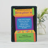 アーケードビデオゲームゲーマーバースデーパーティーの招待 招待状 (スタンド正面)