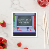 アーケードビデオゲーム誕生日パーティー スタンダードカクテルナプキン (インサイチュ)