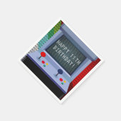 アーケードビデオゲーム誕生日パーティー スタンダードカクテルナプキン (角)