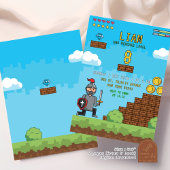アーケードビデオゲーム レベルアップ 誕生日 招待状