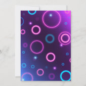 アーケードボーリングネオンバースデーパーティー 招待状 (裏面)