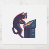 アーケードマイオスター – 懐かしいゲーマーキャット スパークリングワインラベル (シングルラベル)