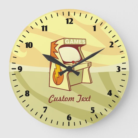 アーケードマシンの大型クロック ラージ壁時計 (正面)