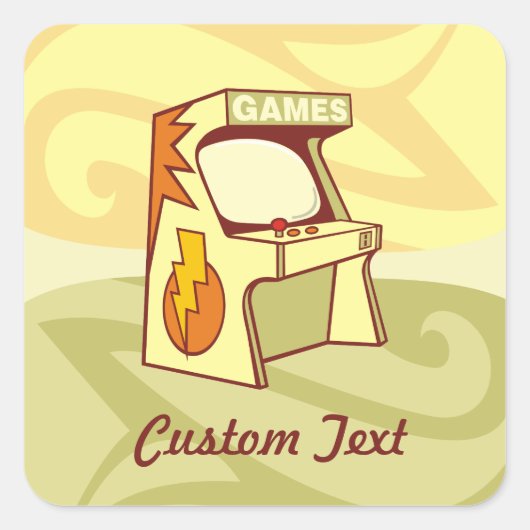 アーケードマシンの正方形のシール スクエアシール (正面)