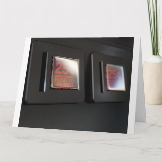 アーケードマシンコインスロットパネル カード (正面)