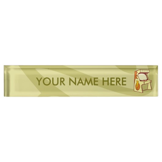 アーケードマシン デスクネームプレート (正面)