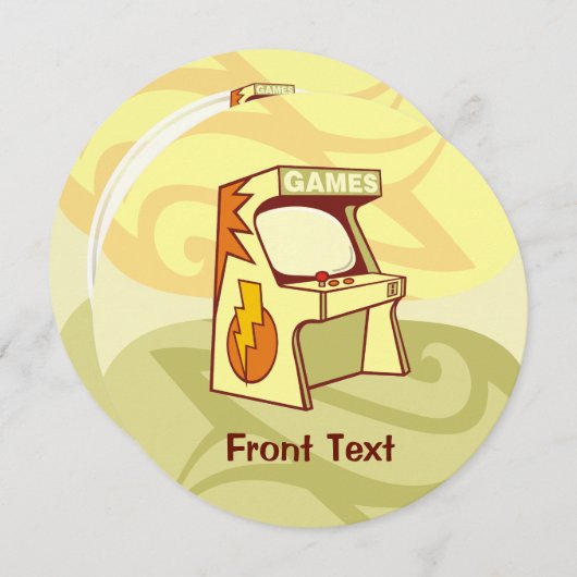 アーケードマシン 招待状 (正面/裏面)