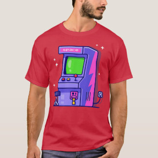アーケード機の漫画 Tシャツ