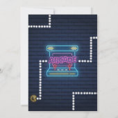 アーケード誕生日招待状ゲーマー招待状ゲーム 招待状 (裏面)