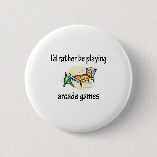 アーケード・ゲームを遊ぶこと 缶バッジ (正面)