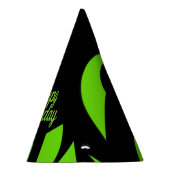 アーコンテンポラリートグリーン/ブラック誕生日 パーティーハット (右)