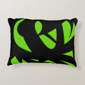 アーコンテンポラリートグリーン/ブラック アクセントクッション (裏面)