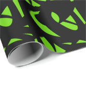 アーコンテンポラリートグリーン/ブラック ラッピングペーパー (ロールコーナー)