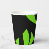 アーコンテンポラリートグリーン/ブラック 紙コップ (正面)
