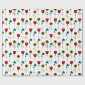 アーコンテンポラリートノヴォフローラルパターン ラッピングペーパー (フラット)