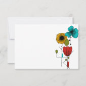 アーコンテンポラリートノヴォーフローラウェディングRSVP 出欠カード (裏面)