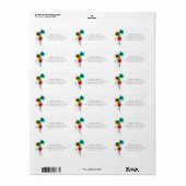 アーコンテンポラリートノヴォーフローラ差出人住所 ラベル (フルシート)