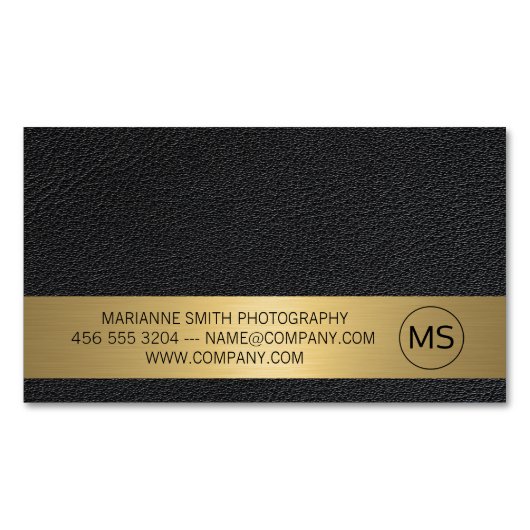 アーコンテンポラリート | 写真家 | レザー マグネット名刺 (正面)