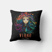 アーサイケデリックト《星座》乙女座〔占星術の〕十二宮図名 クッション (裏面)