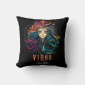 アーサイケデリックト《星座》乙女座〔占星術の〕十二宮図名 クッション (正面)