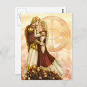 アーサーとギニー結婚ヴァーの ポストカード (正面/裏面)