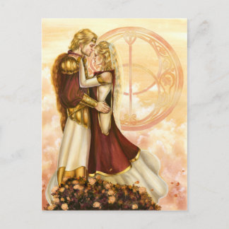 アーサーとギニー結婚ヴァーの ポストカード