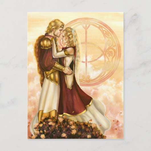 アーサーとギニー結婚ヴァーの ポストカード (正面)