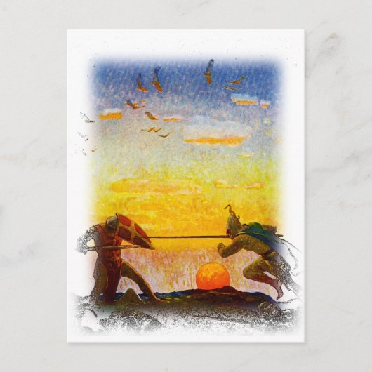 アーサーとモルデッドの死 ポストカード (正面)