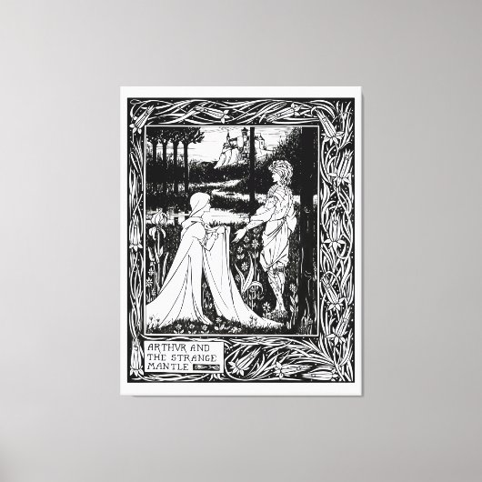 アーサーと奇妙なマントル キャンバスプリント (正面)