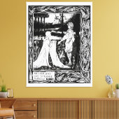 アーサーと奇妙なマントル キャンバスプリント (インサイチュ (リビング))