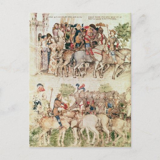 アーサーと彼の騎士は ポストカード (正面)