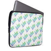 アーサーの名前は緑と青 ラップトップスリーブ (正面右)