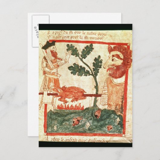 アーサーは巨大な焙焼にaのブタ会います ポストカード (正面/裏面)