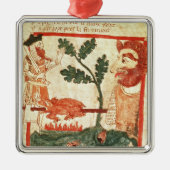 アーサーは巨大な焙焼にaのブタ会います メタルオーナメント (正面)