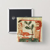 アーサーは巨大な焙焼にaのブタ会います 缶バッジ (正面&裏面)