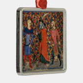 アーサーを個別指導するマーリン メタルオーナメント (右)