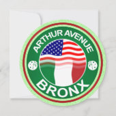 アーサーアベブロンクスイタリアンアメリカ招待状 招待状 (正面)