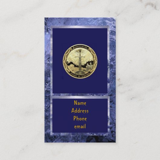 アーサーキャメロットの魔法使いの騎士王の名刺 名刺 (正面)