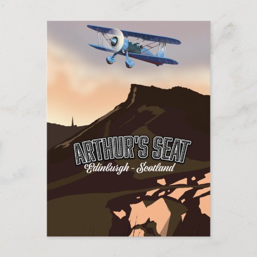 アーサーズシートエディンバラスコットランド ポストカード (正面)