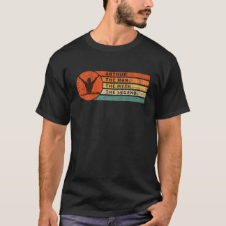 アーサーマン神話レジェンドおもしろいレトロヴィンテージ誕生田 Tシャツ