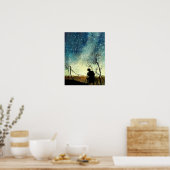 アーサーラッカムイラストレーションナイライトシルエット ポスター (キッチン)