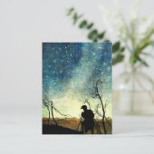 アーサーラッカムイラストレーションナイライトシルエット ポストカード (スタンド正面)