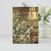 アーサーラッカム – アクリスマスキャロル – 幽霊たち サンキューカード (スタンド正面)