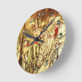 アーサーラッカム – アクリスマスキャロル – 通り ラウンド壁時計 (傾斜)