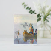 アーサー及びExcalibur、N.C Wyethによるc. 1922年王 ポストカード (スタンド正面)