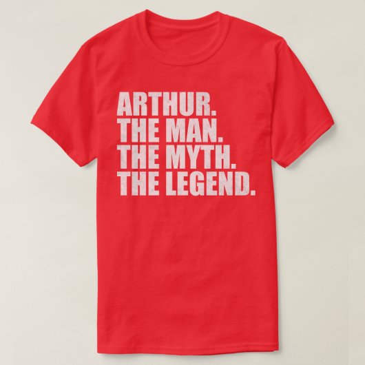 アーサー名アーサー与え名称 Tシャツ (デザイン正面)