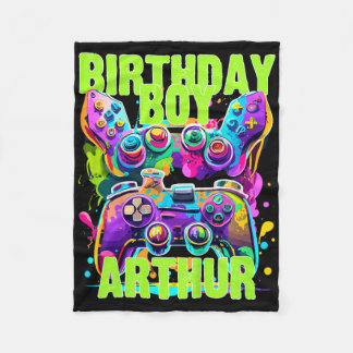 アーサー少年の誕生日ビデオゲームギフト フリースブランケット