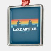 アーサー湖ペンシルバニアカヌー メタルオーナメント (左)