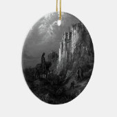 アーサー王とキャメロットbyグスタヴドレ1868 セラミックオーナメント (右)